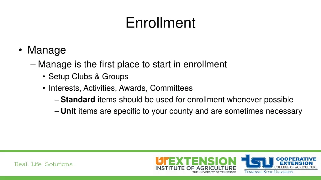 enrollment