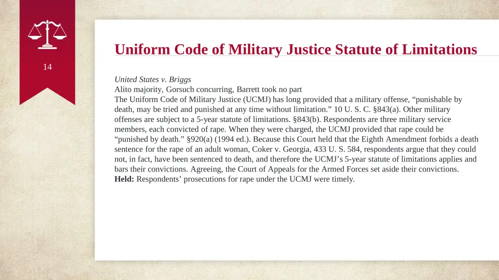 uniform code of military justice statute