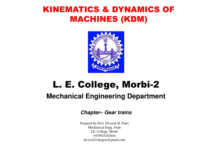 kinematics dynamics of machines kdm