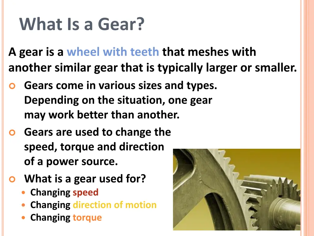 what is a gear