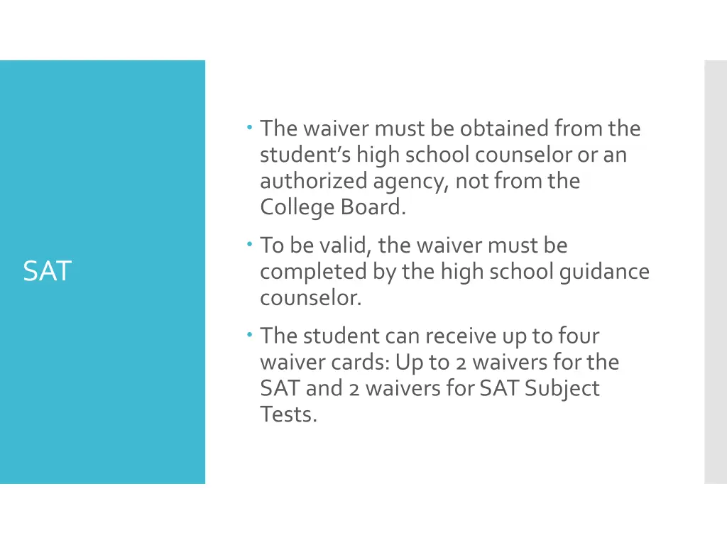 the waiver must be obtained from the student