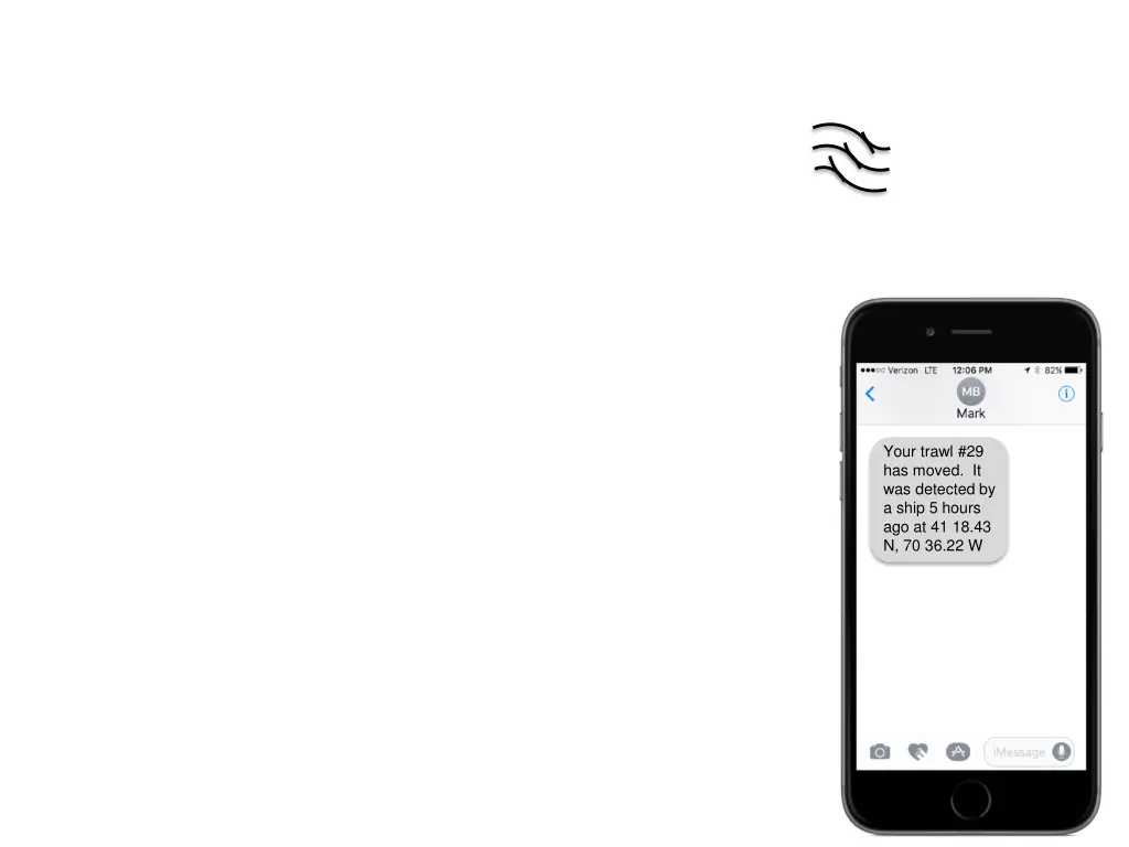 your trawl 29 has moved it was detected by a ship