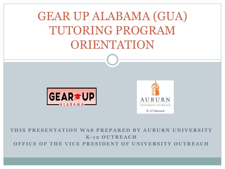 gear up alabama gua tutoring program orientation