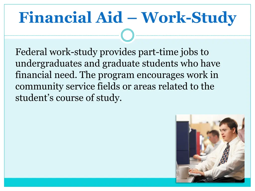 financial aid work study