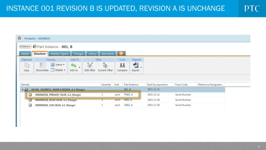 instance 001 revision b is updated revision