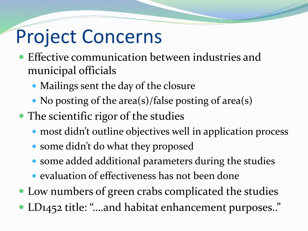 project concerns effective communication between