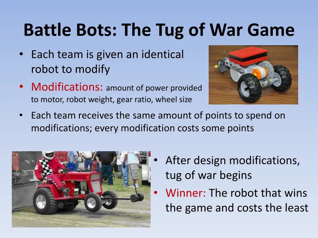 battle bots the tug of war game