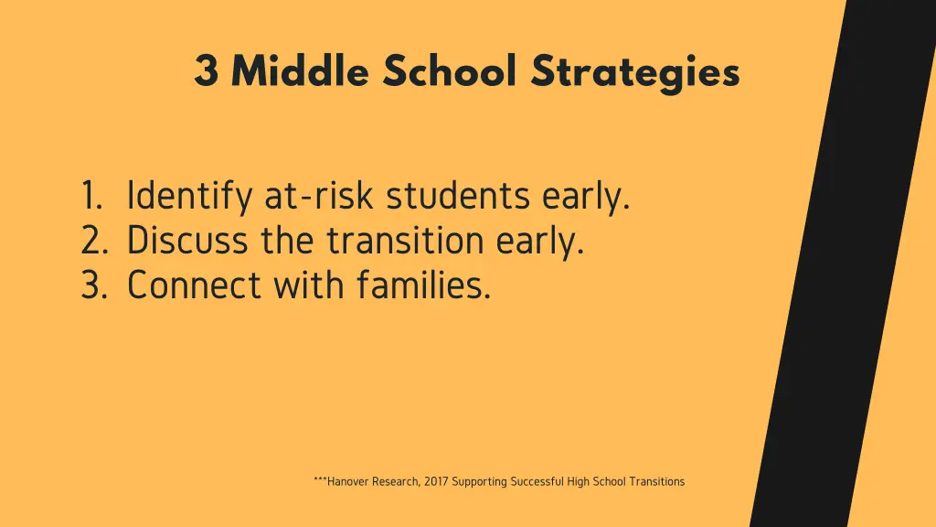 3 middle school strategies