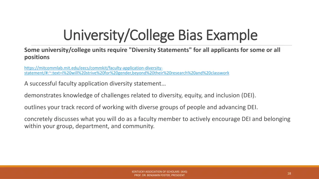 university college bias example university 1