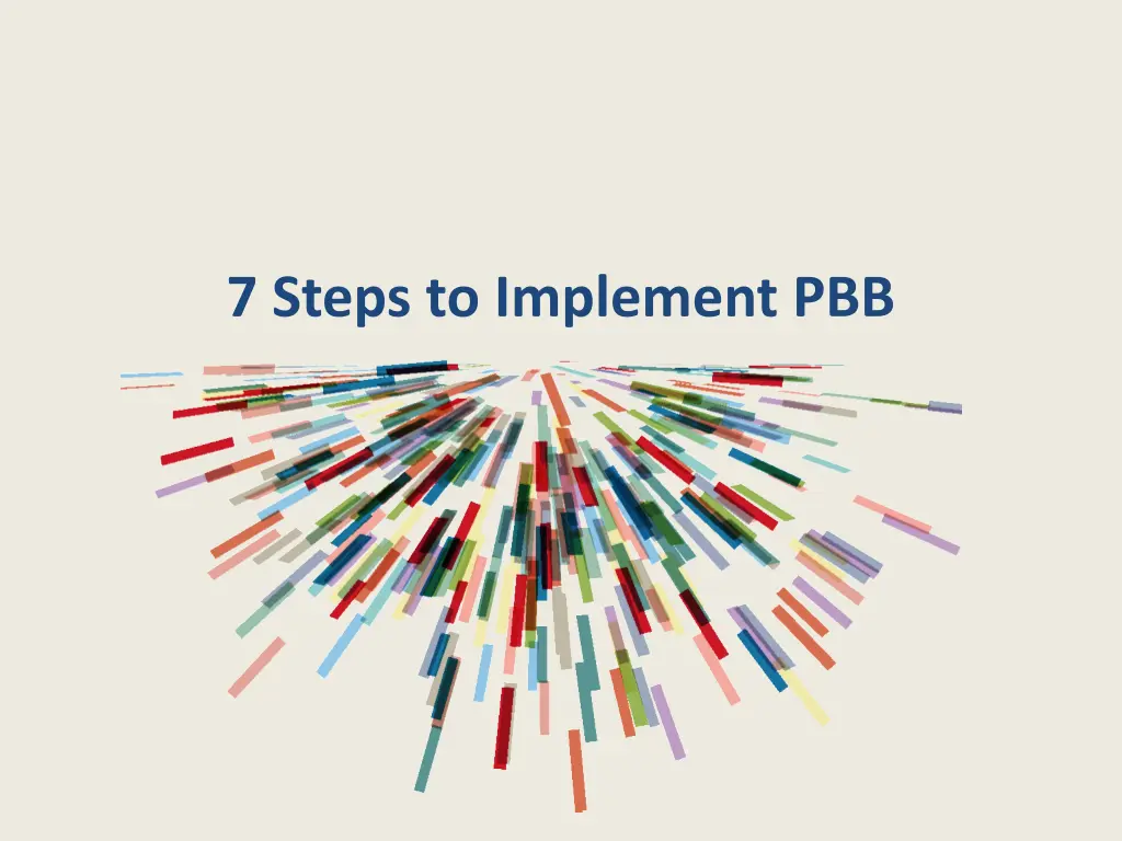 7 steps to implement pbb