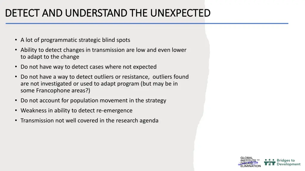 detect and understand the unexpected detect