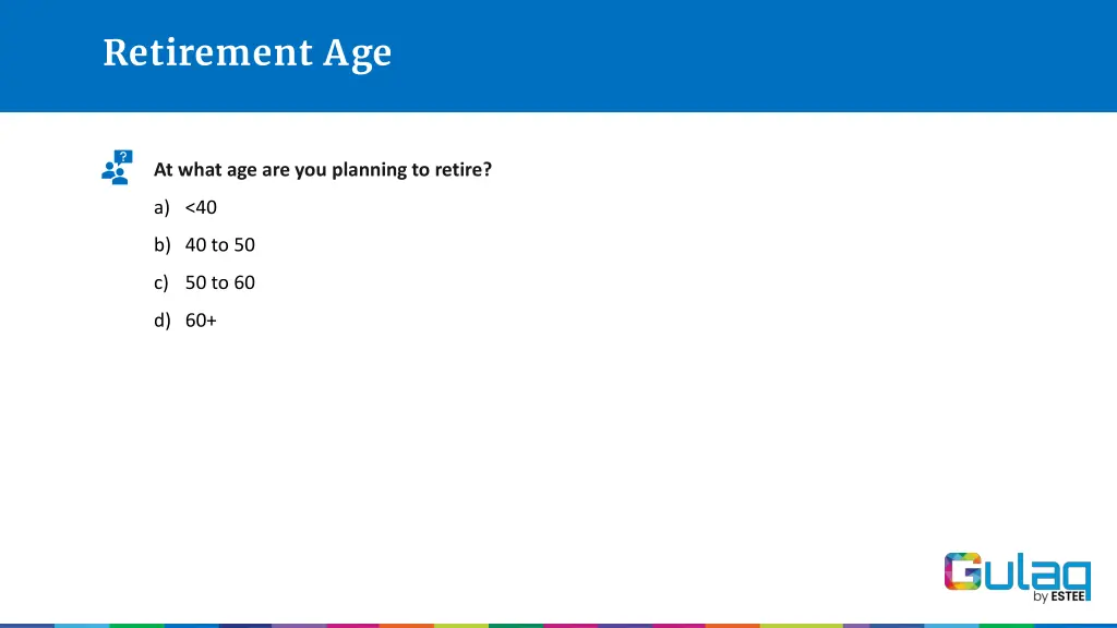 retirement age