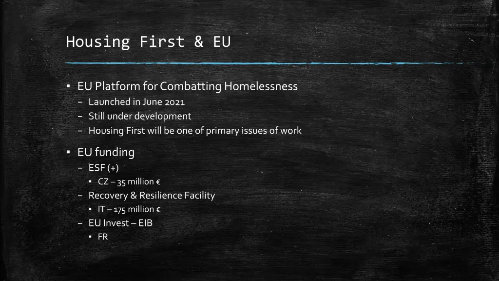 housing first eu