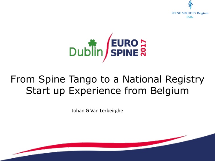 from spine tango to a national registry start