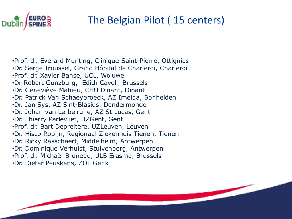 the belgian pilot 15 centers