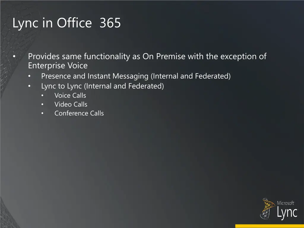 lync in office 365