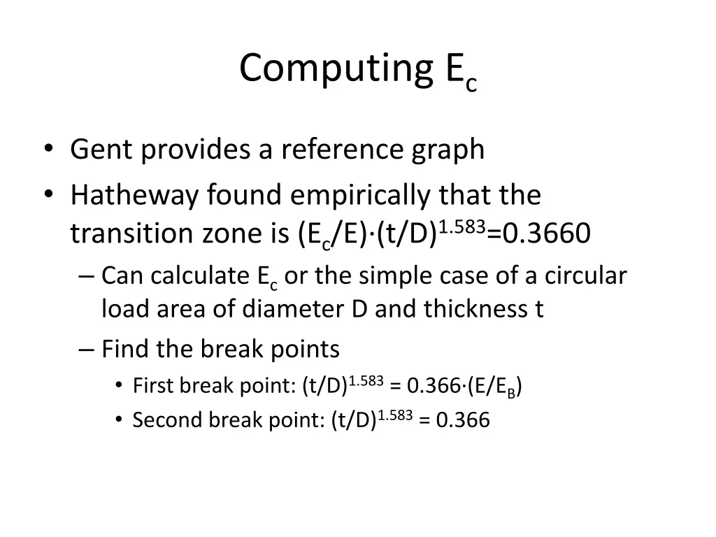 computing e c