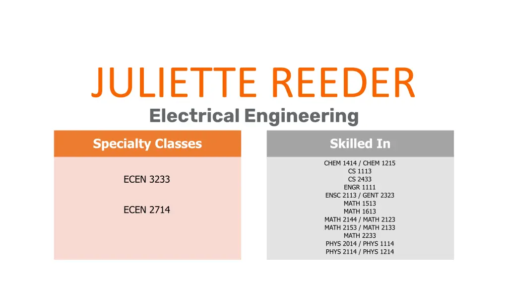 juliette reeder electrical engineering