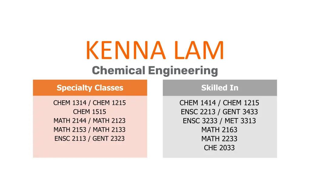 kenna lam chemical engineering