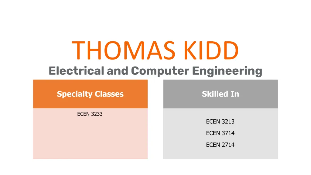 thomas kidd electrical and computer engineering