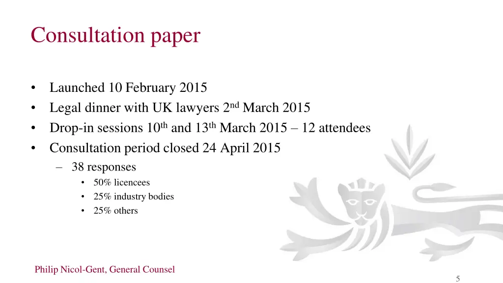 consultation paper