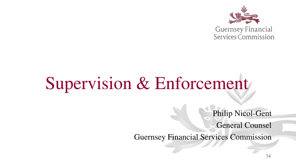 supervision enforcement