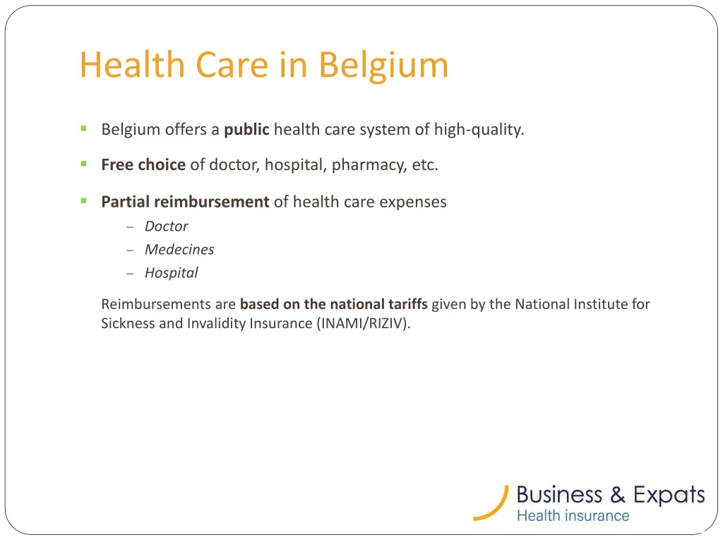 health care in belgium