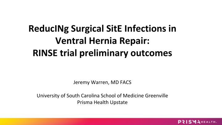 reducing surgical site infections in ventral