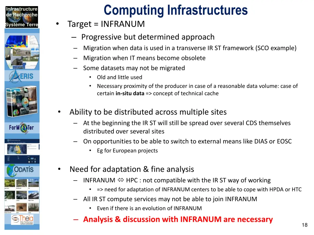 computing infrastructures target infranum