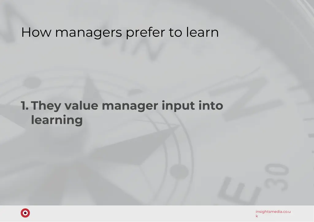 how managers prefer to learn