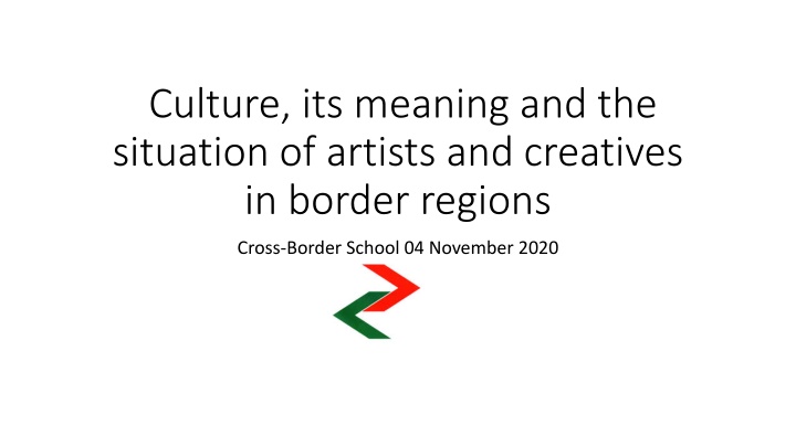 culture its meaning and the situation of artists