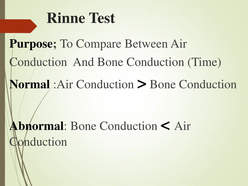 rinne test