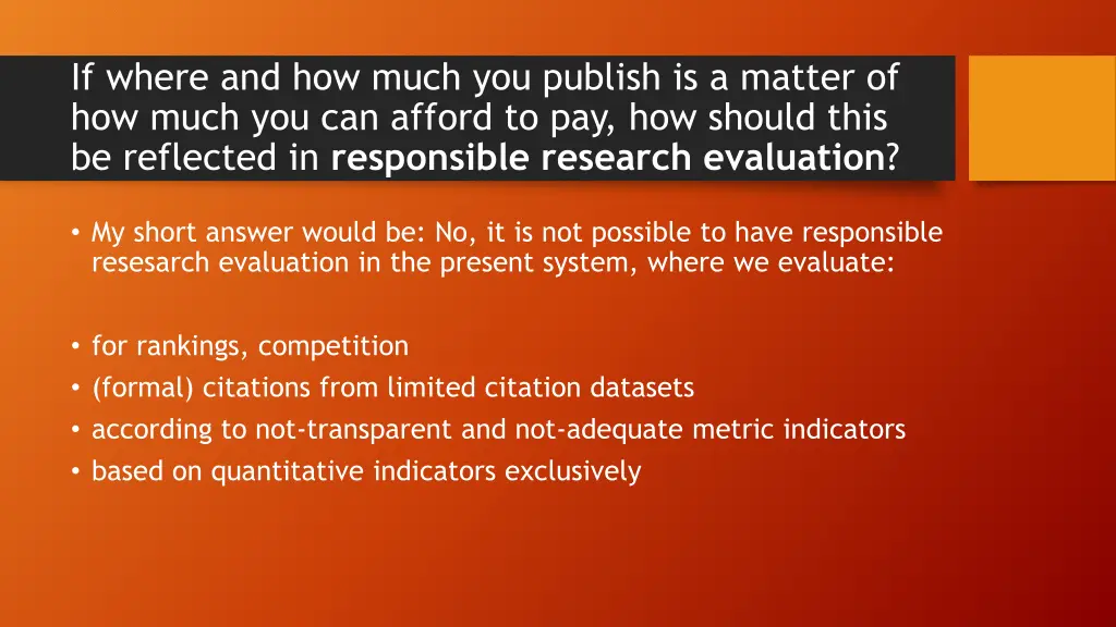 if where and how much you publish is a matter