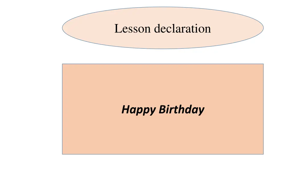 lesson declaration