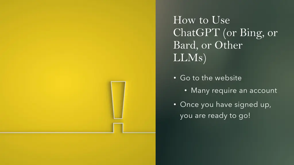 how to use chatgpt or bing or bard or other llms