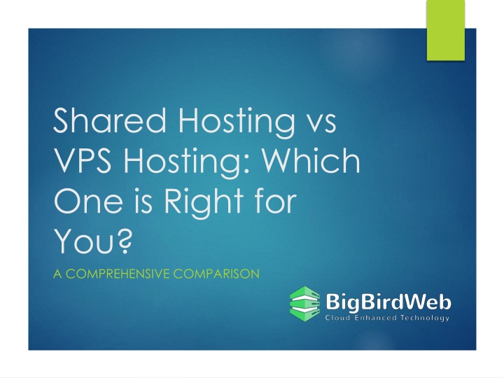 shared hosting vs vps hosting which one is right