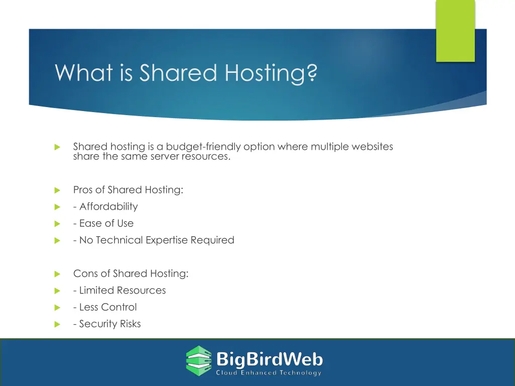 what is shared hosting