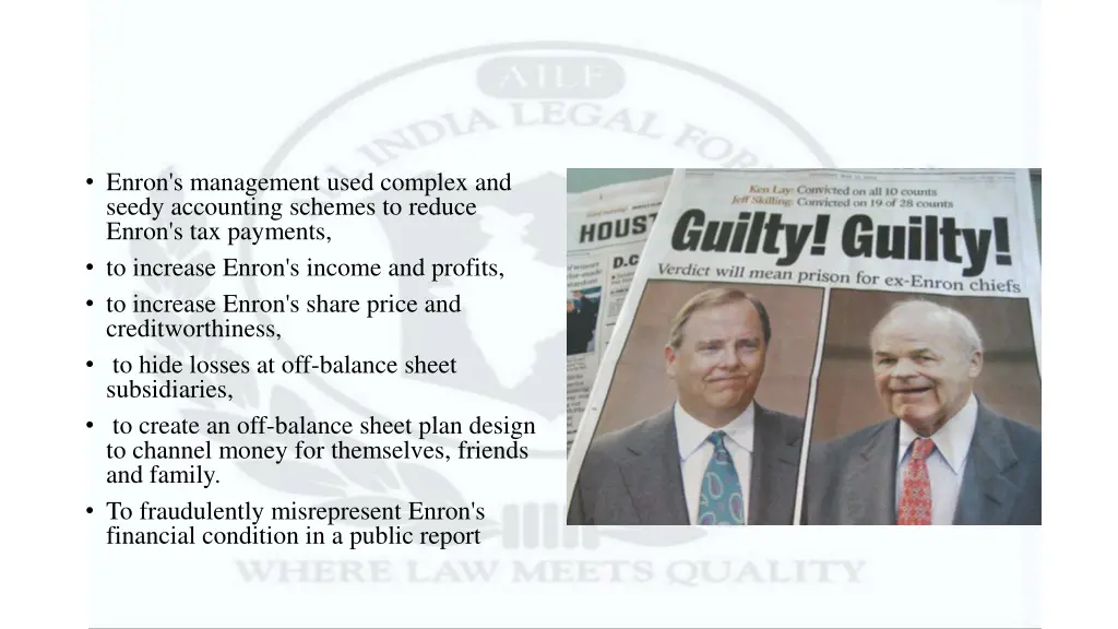 enron s management used complex and seedy