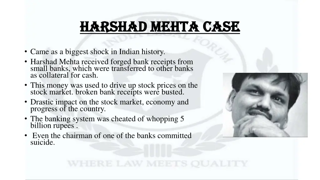 harshad mehta case harshad mehta case