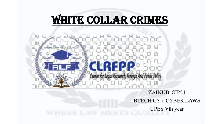 white collar crimes white collar crimes