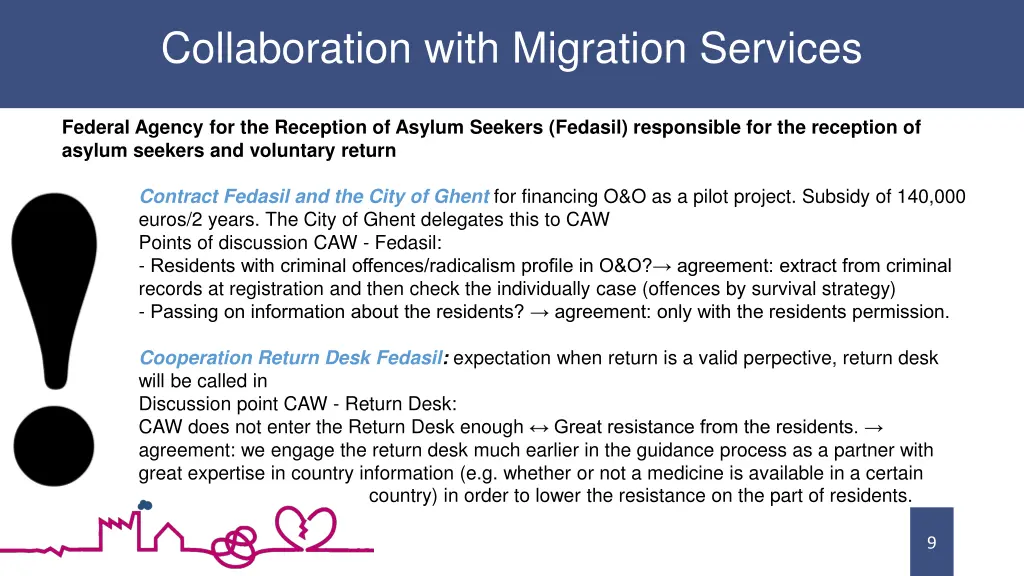 collaboration with migration services