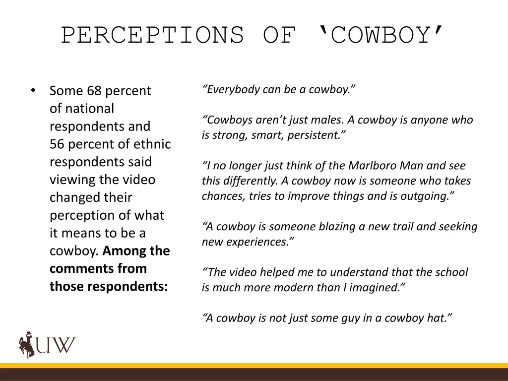 perceptions of cowboy