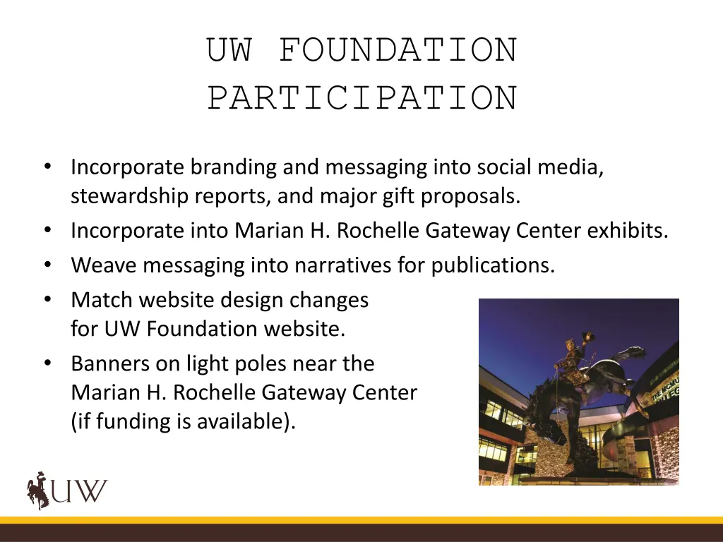 uw foundation participation