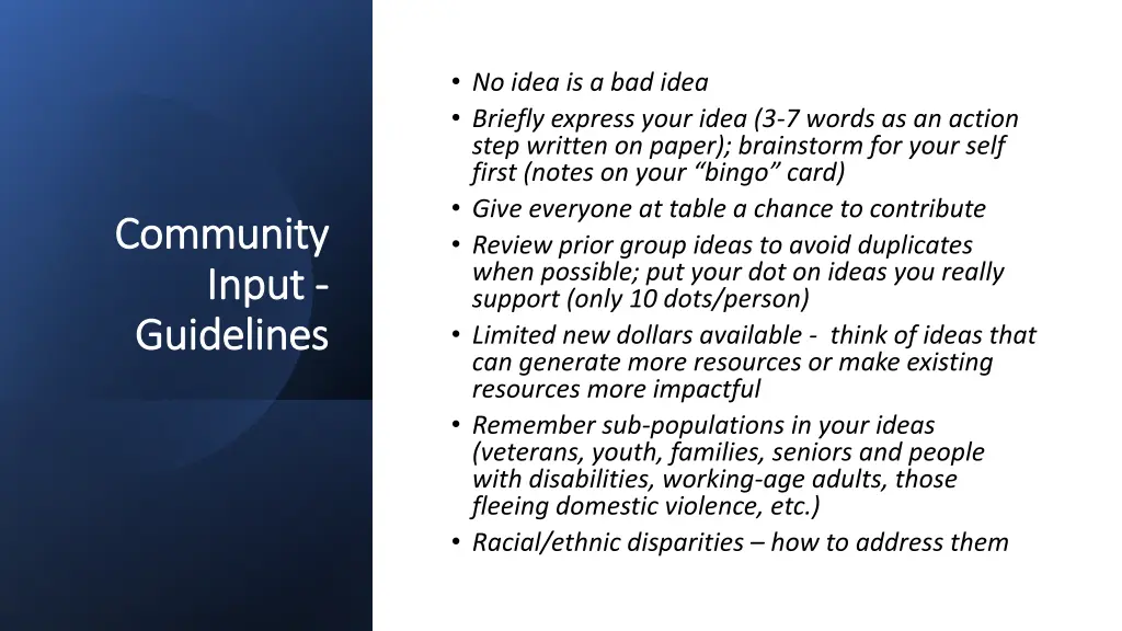 no idea is a bad idea briefly express your idea