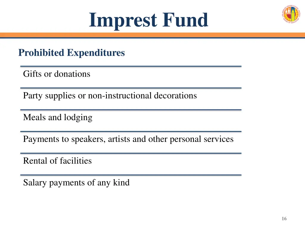 imprest fund 6