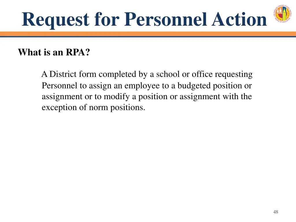 request for personnel action