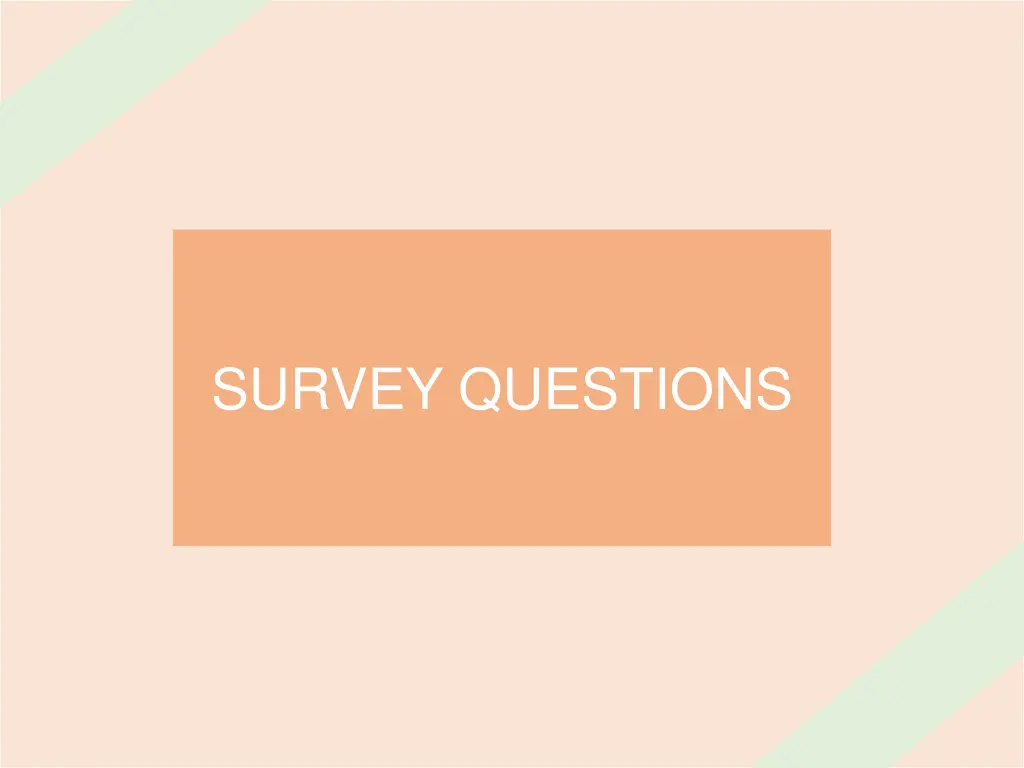 survey questions