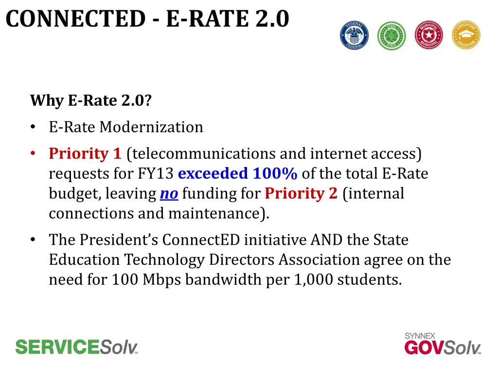 connected e rate 2 0