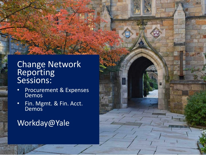 change network reporting sessions procurement