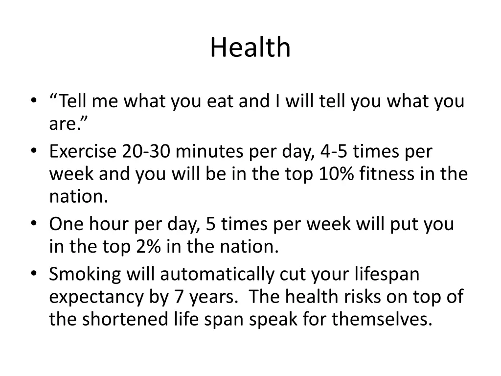 health